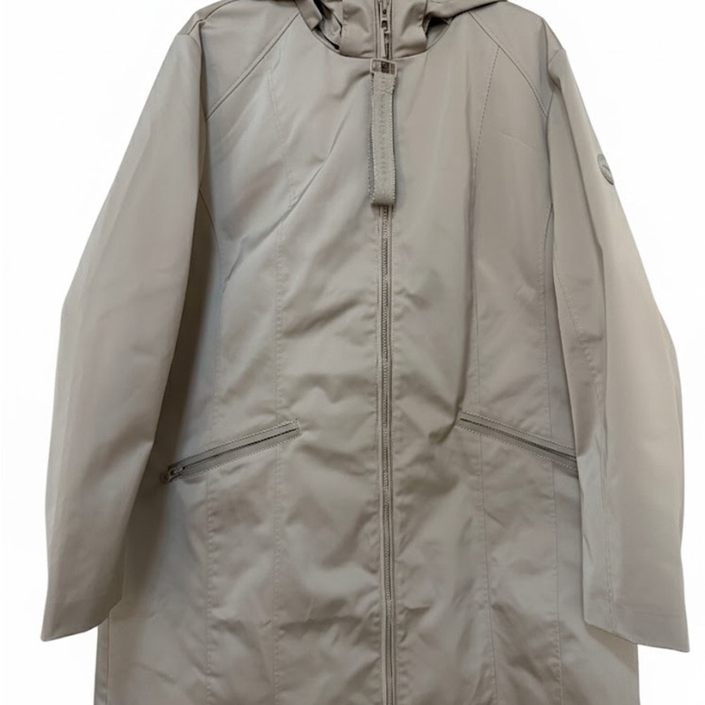 Women's Beige Hooded Jacket